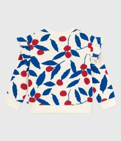 Petit Bateau Sweatshirts, Pullover, Cardigans*Kinder-Sweatshirt aus bedruckter Baumwolle MILK/ MULTICO