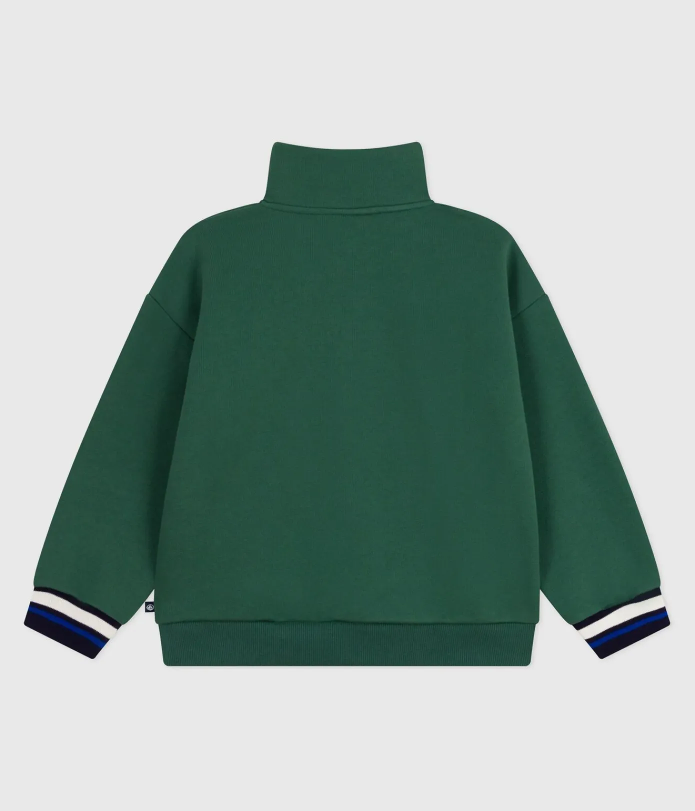 Petit Bateau Sweatshirts, Pullover, Cardigans*Kinder-Sweatshirt mit Reiverschluss-Kragen aus einfarbiger Baumwolle WILLOW
