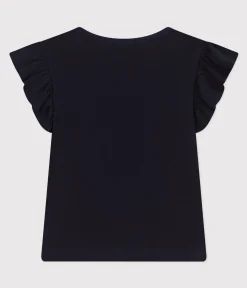 Petit Bateau T-Shirts, Tops, Oberteile*Kinder-T-Shirt aus Baumwolle für Mädchen blau SMOKING