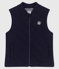 Petit Bateau Mäntel, Jacken, Regenjacken|Mäntel, Jacken, Regenjacken*Kinder-Weste aus einfarbiger Baumwolle SOIR