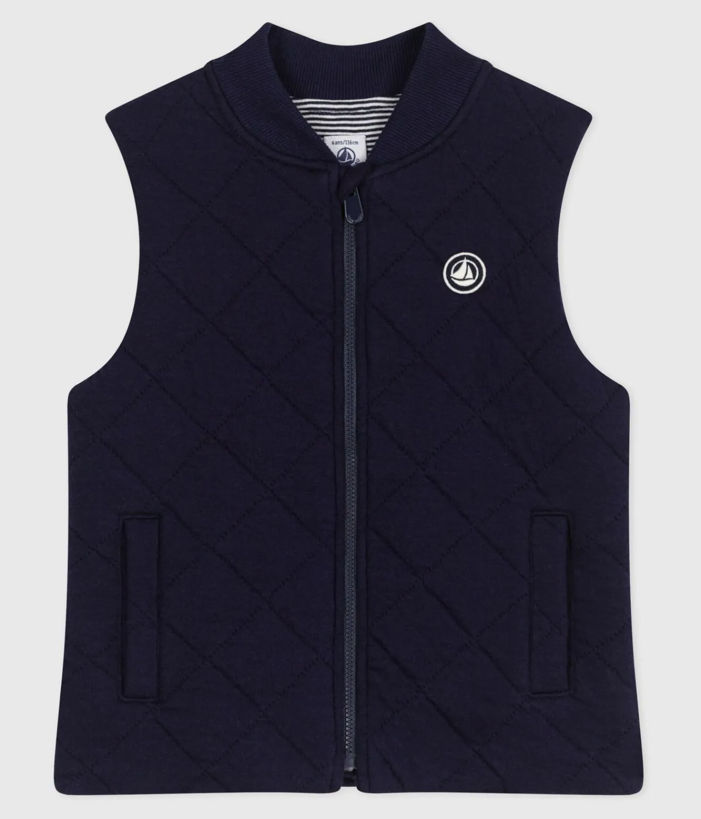 Petit Bateau Mäntel, Jacken, Regenjacken|Mäntel, Jacken, Regenjacken*Kinder-Weste aus einfarbiger Baumwolle SOIR