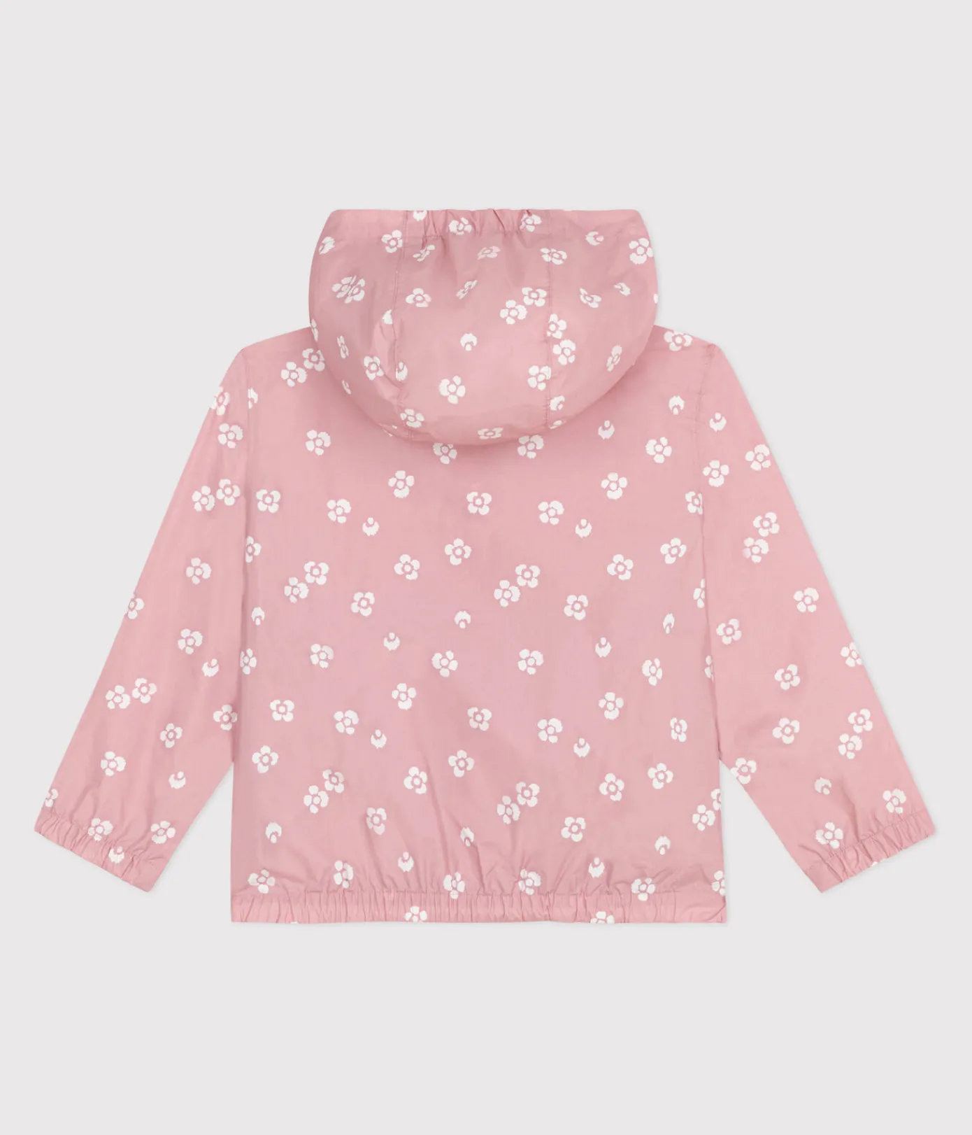 Petit Bateau Mäntel, Jacken, Regenjacken*Kinder-Windjacke mit Blumenmuster rosa CHARME/weiss MARSHMALLOW