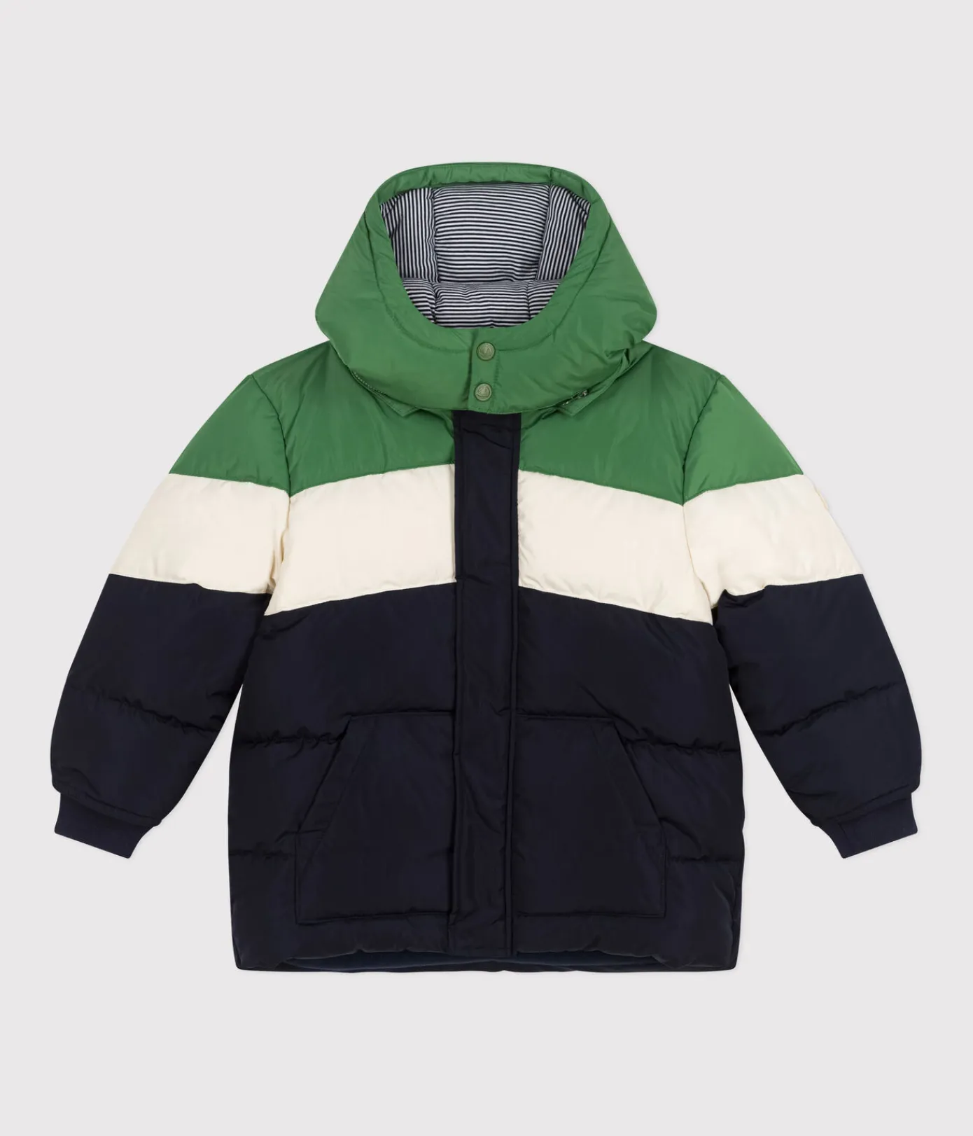 Petit Bateau Mäntel, Jacken, Regenjacken*Kinder-Winterjacke für Jungen blau SMOKING/weiss MULTICO