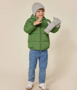 Petit Bateau Mäntel, Jacken, Regenjacken*Kinder-Winterjacke für Mädchen und Jungen grün PALMERAIE