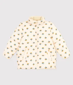 Petit Bateau Mäntel, Jacken, Regenjacken*Kinder-Winterjacke mit ausziehbarer Kapuze für Mädchen weiss AVALANCHE/ MULTICO