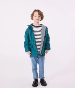 Petit Bateau Mäntel, Jacken, Regenjacken|Mäntel, Jacken, Regenjacken*Klassische Kinder-Regenjacke für Jungen grün DRAGONFLY