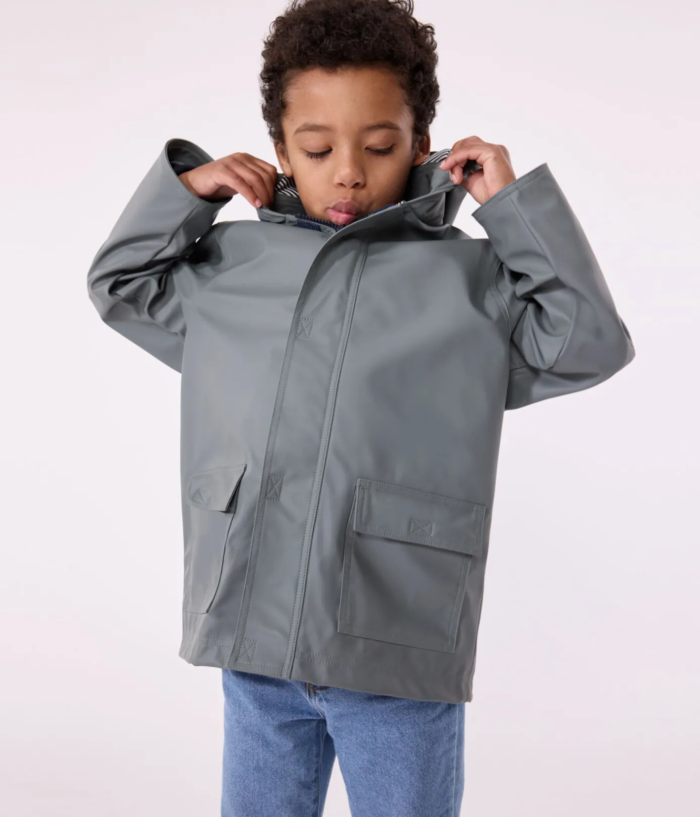 Petit Bateau Mäntel, Jacken, Regenjacken|Mäntel, Jacken, Regenjacken*Klassische Kinder-Regenjacke für Mädchen und Jungen grün THUYA