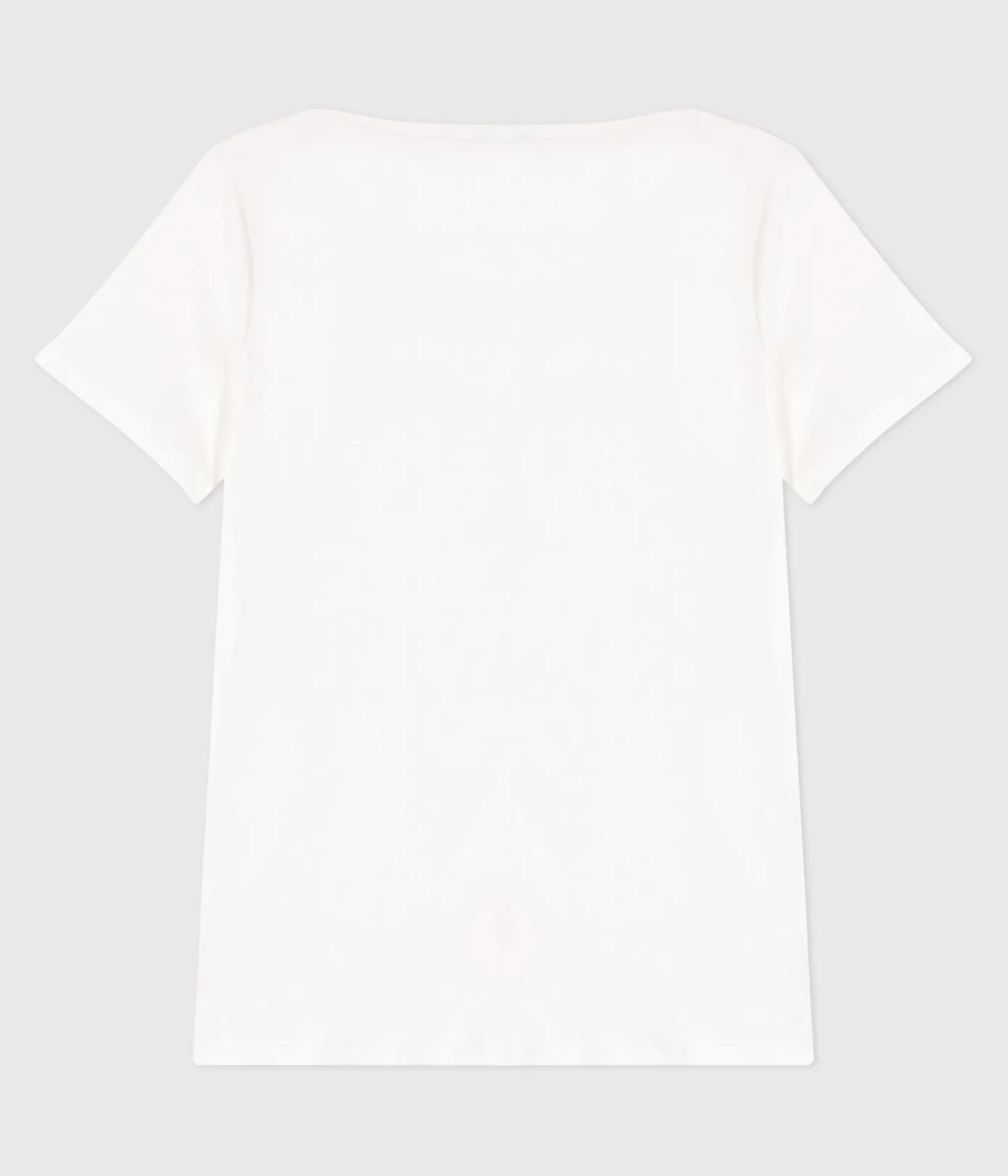 Petit Bateau Alle T-Shirts|Das Ikonische (Slim)*Kultiges Damen-T-Shirt mit Admiralskragen aus Baumwolle weiss ECUME