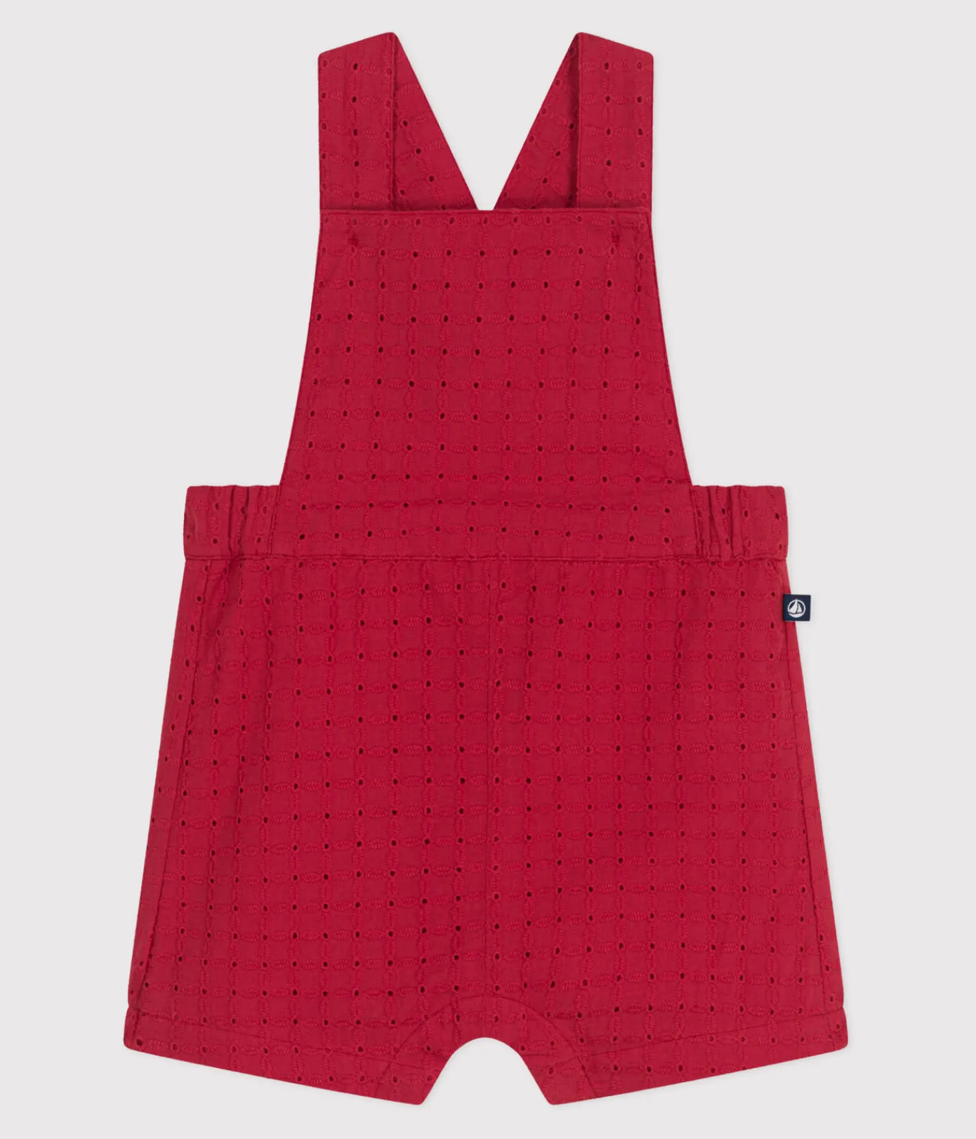 Petit Bateau Sets, Overalls & Latzhosen*Kurzbeinige Baby-Latzhose aus Baumwolle mit Lochtze SPI