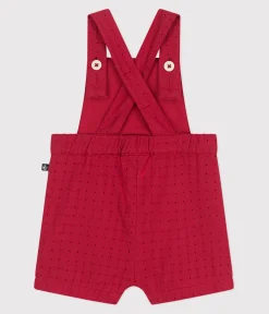 Petit Bateau Sets, Overalls & Latzhosen*Kurzbeinige Baby-Latzhose aus Baumwolle mit Lochtze SPI