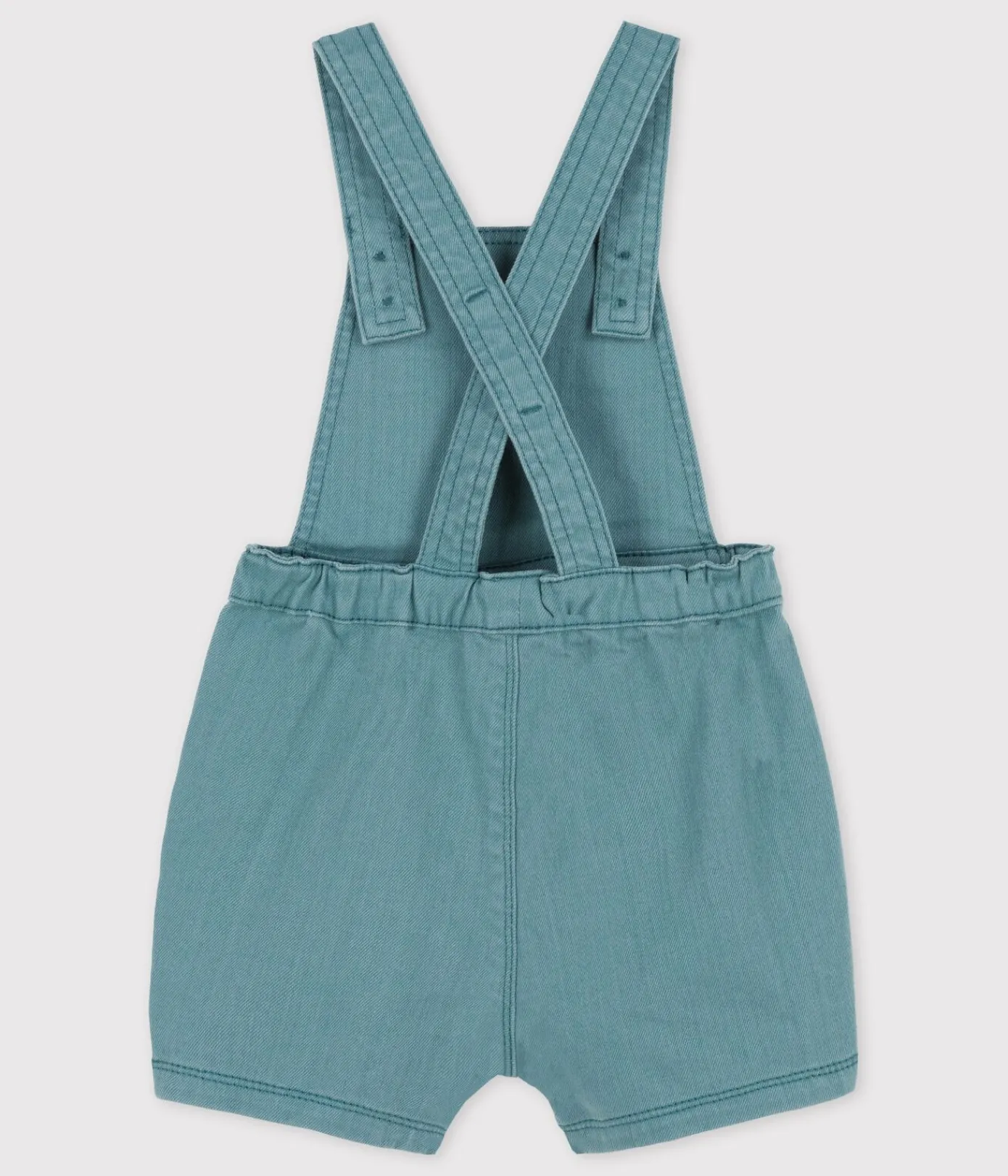 Petit Bateau Sets, Overalls & Latzhosen*Kurze Baby-Latzhose aus gefärbtem Denim grün BRUT