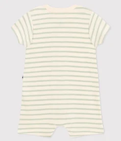 Petit Bateau Sets, Overalls & Latzhosen|Newborn*Kurzer Baby-Overall aus Bouclé-Frottee AVALANCHE/ HERBIER
