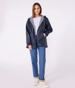 Petit Bateau Herren|Jacken, Mäntel*Kurzer Damen-Regenmantel blau SMOKING