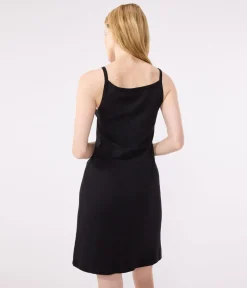Petit Bateau Homewear|Schlafanzüge, Nachthemden*Kurzes Nachthemd aus Baumwolle für Damen schwarz NOIR