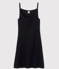 Petit Bateau Homewear|Schlafanzüge, Nachthemden*Kurzes Nachthemd aus Baumwolle für Damen schwarz NOIR