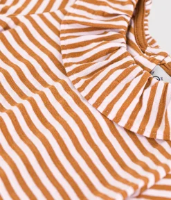Petit Bateau T-Shirts, Oberteile*Kurzärmelige Babybluse aus gestreiftem geflammtem Jersey TOAST/ DOLL