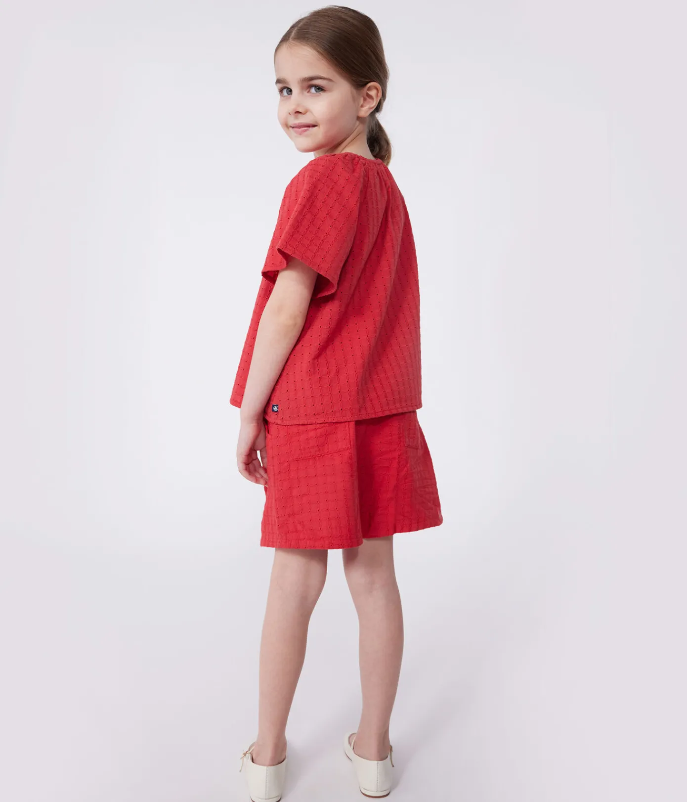 Petit Bateau T-Shirts, Tops, Oberteile*Kurzärmelige Kinder-Bluse mit Blumenmuster SPI