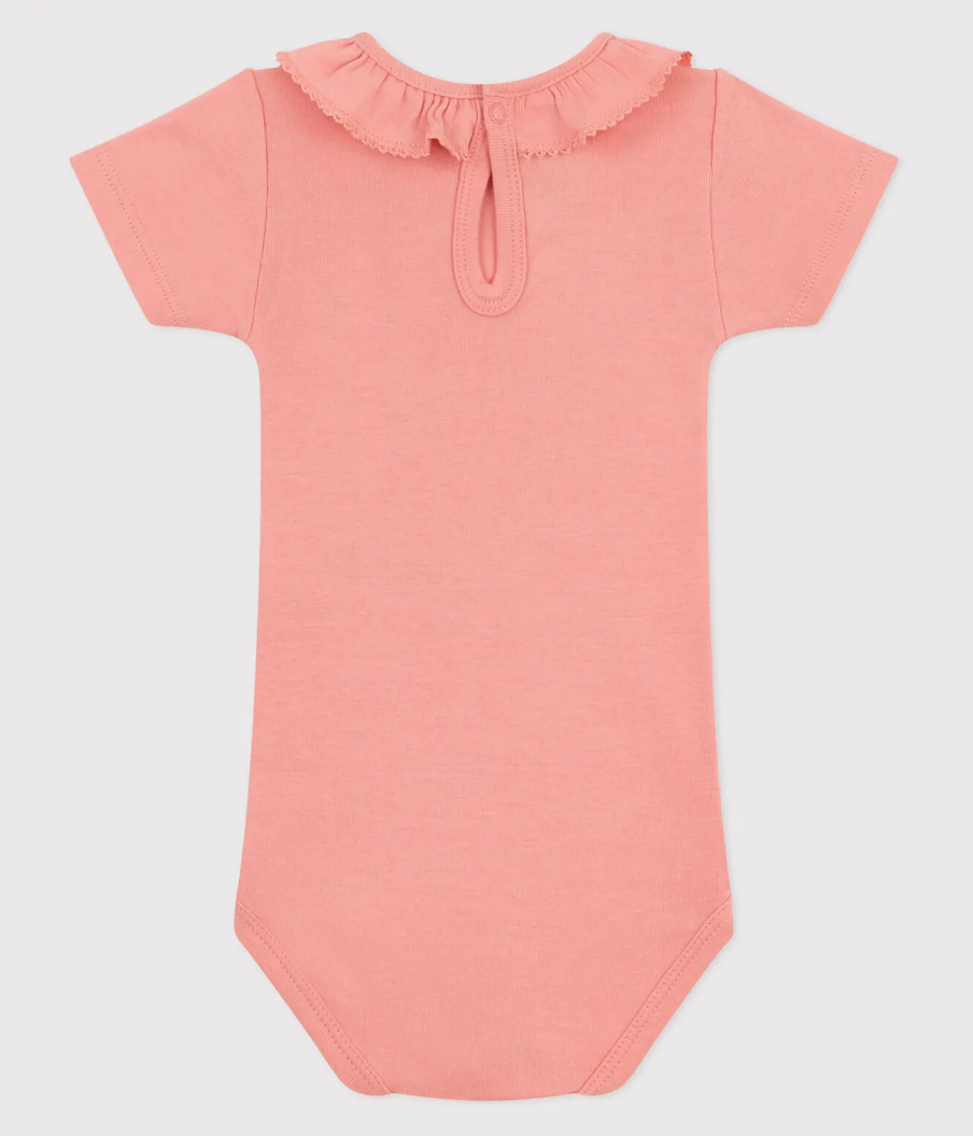 Petit Bateau T-Shirts, Oberteile*Kurzärmeliger Baby-Body aus einfarbiger Baumwolle orange ABRICOT
