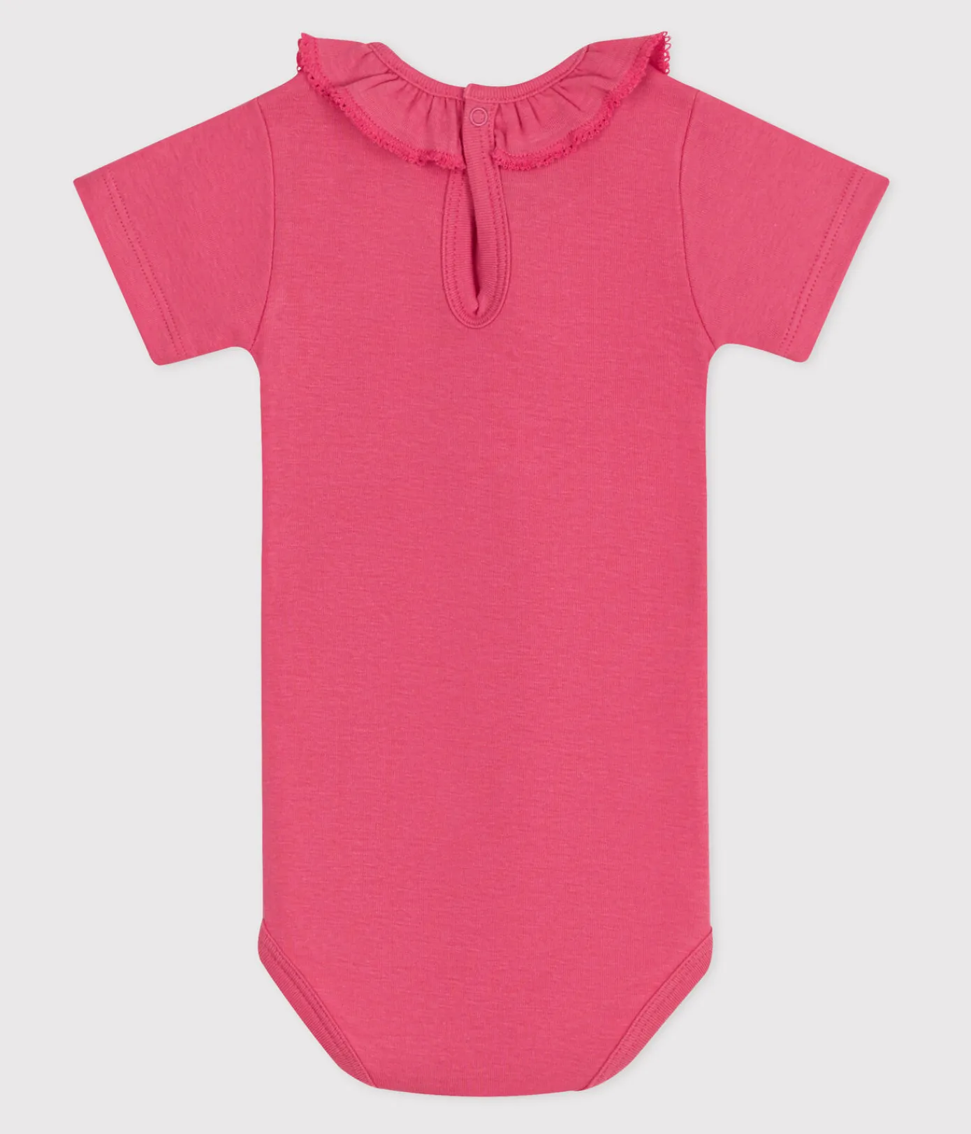 Petit Bateau T-Shirts, Oberteile*Kurzärmeliger Baby-Body aus einfarbiger Baumwolle rosa PEONIA