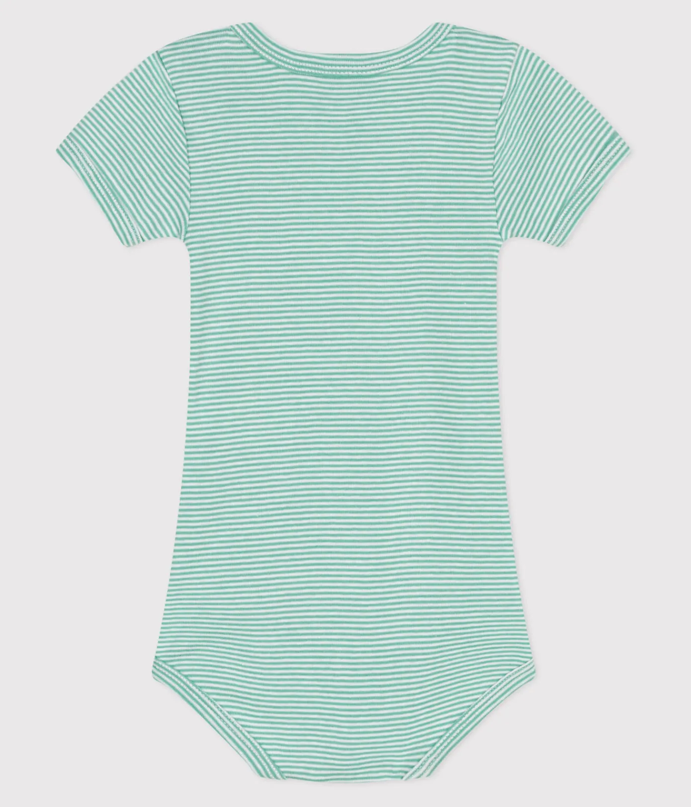 Petit Bateau Bodys*Kurzärmeliger Baby-Body aus Baumwolle mit Print grün ALOEVERA/weiss MARSHMALLOW