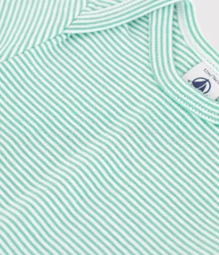 Petit Bateau Bodys*Kurzärmeliger Baby-Body aus Baumwolle mit Print grün ALOEVERA/weiss MARSHMALLOW