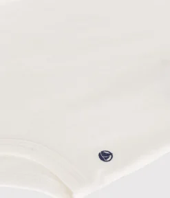 Petit Bateau T-Shirts, Oberteile*Kurzärmeliger Baby-Body mit Polokragen aus Baumwolle weiss MARSHMALLOW
