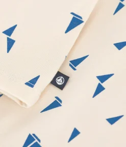 Petit Bateau T-Shirts, Oberteile*Kurzärmeliges Baby-Poloshirt aus Baumwolle mit Schiffchenmuster blau AVALANCHE/weiss PERSE