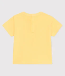 Petit Bateau T-Shirts, Oberteile*Kurzärmeliges Baby-T-Shirt aus einfarbiger Baumwolle gelb ORGE