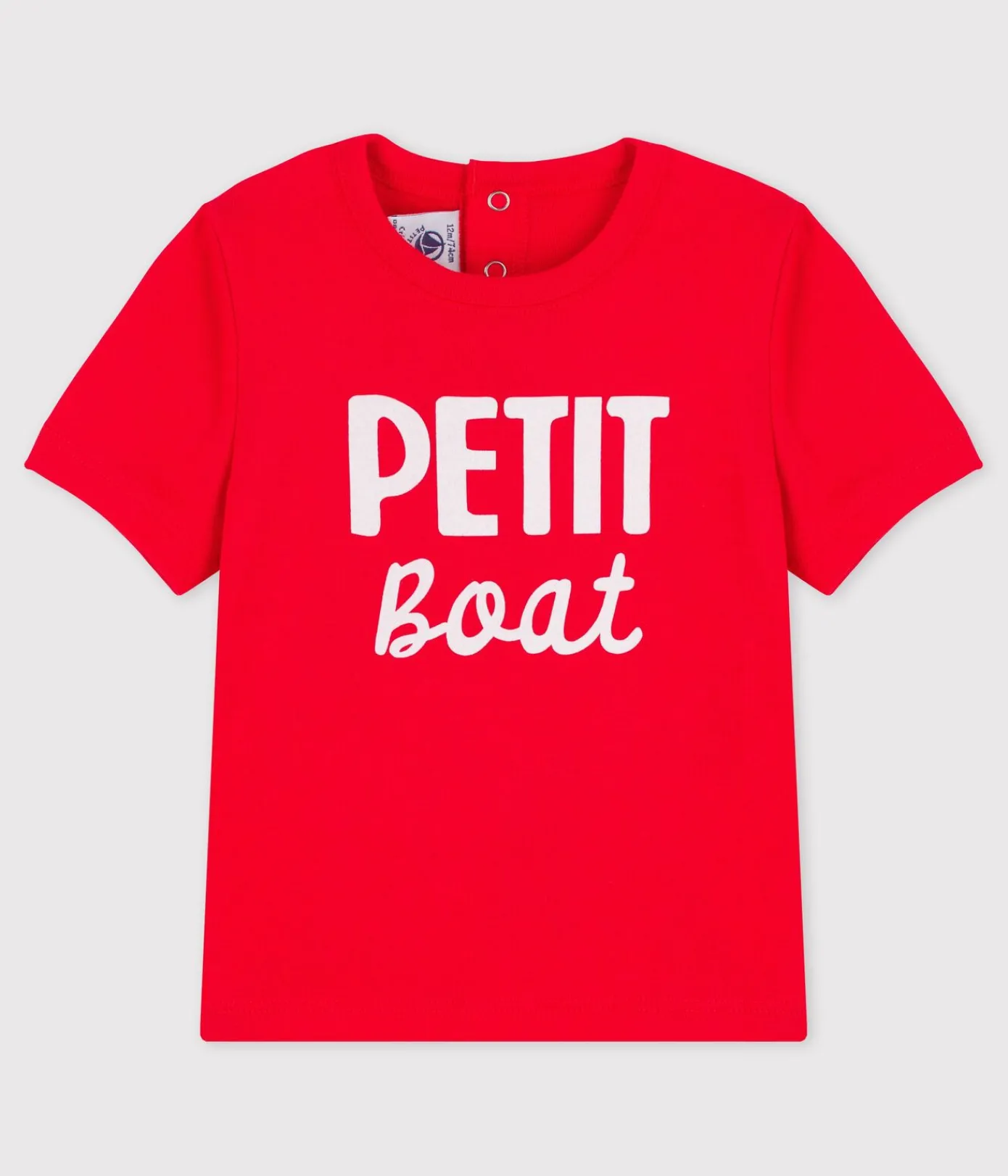 Petit Bateau T-Shirts, Oberteile*Kurzärmeliges Baby-T-Shirt aus Baumwolle mit Motiv ROT PEPS