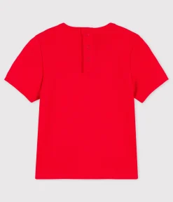 Petit Bateau T-Shirts, Oberteile*Kurzärmeliges Baby-T-Shirt aus Baumwolle mit Motiv ROT PEPS