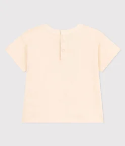Petit Bateau T-Shirts, Oberteile*Kurzärmeliges Baby-T-Shirt aus leichtem Jersey naturfarben AVALANCHE