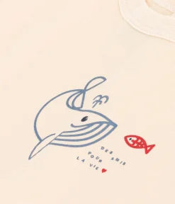 Petit Bateau T-Shirts, Oberteile*Kurzärmeliges Baby-T-Shirt aus leichtem Jersey naturfarben AVALANCHE