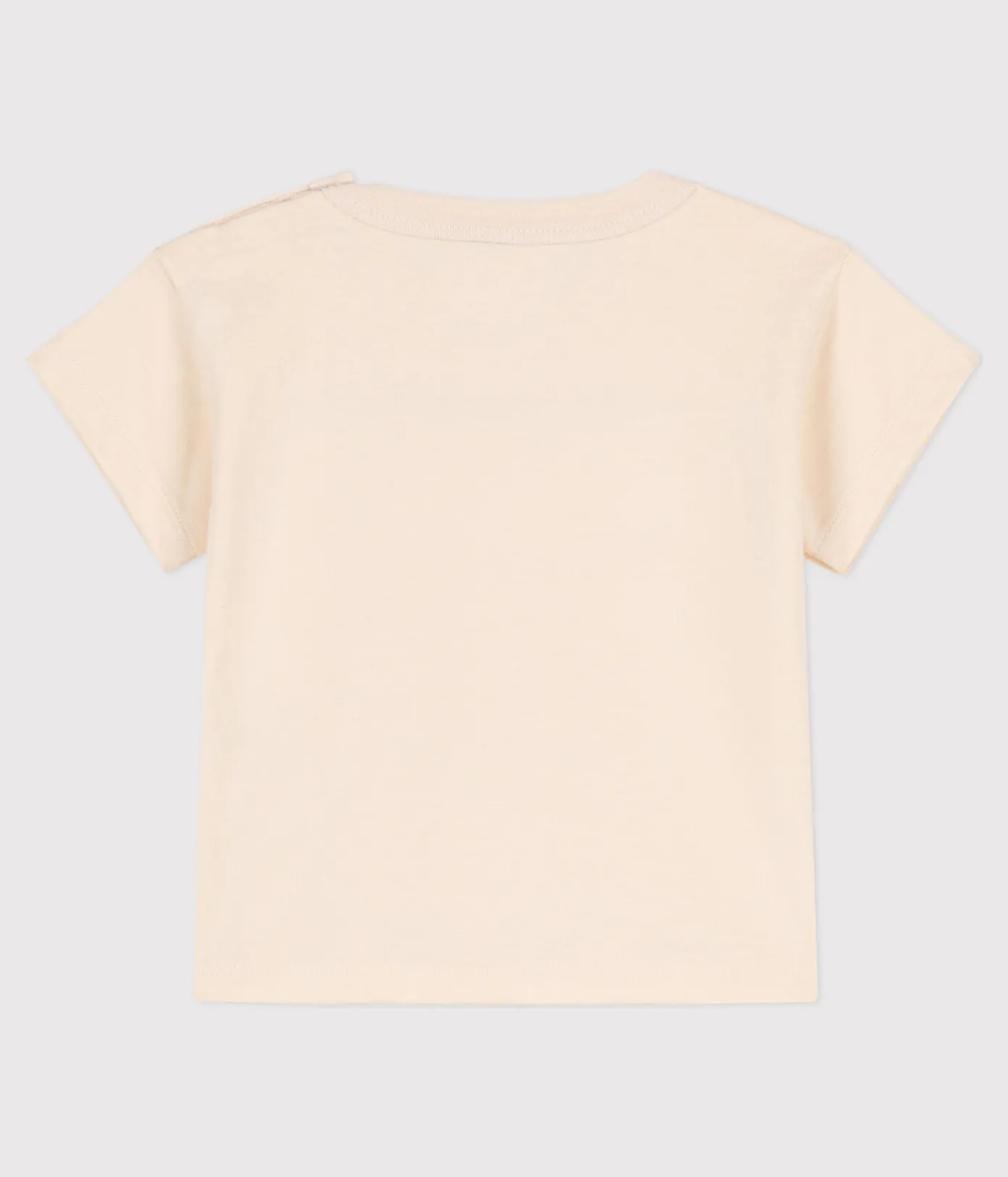 Petit Bateau T-Shirts, Oberteile*Kurzärmeliges Baby-T-Shirt aus besticktem Jersey naturfarben AVALANCHE