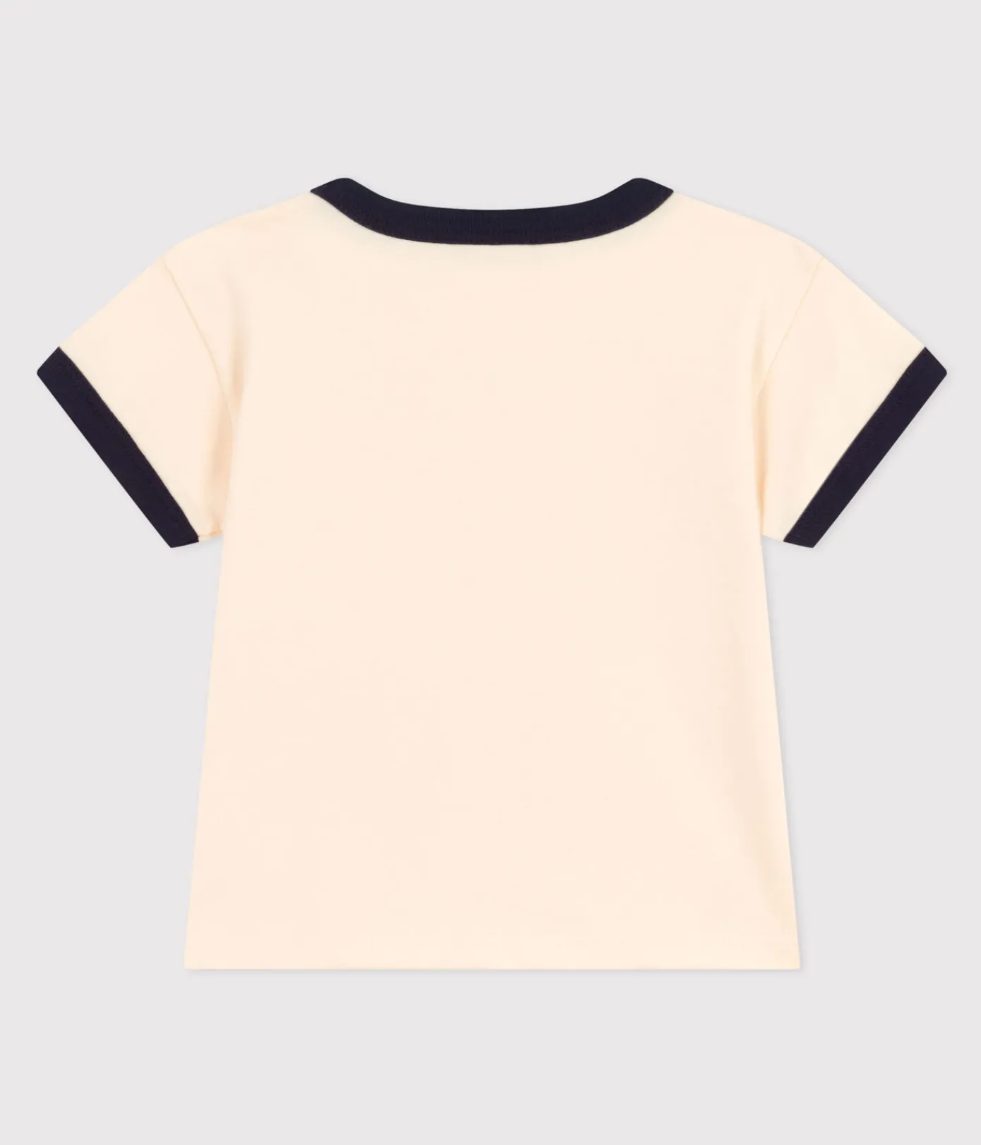 Petit Bateau T-Shirts, Oberteile*Kurzärmeliges Baby-T-Shirt aus leichtem Jersey weiss AVALANCHE/blau SMOKING