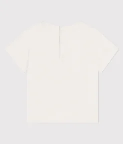 Petit Bateau T-Shirts, Oberteile*Kurzärmeliges Baby-T-Shirt aus einfarbiger Baumwolle weiss MARSHMALLOW/weiss MULTICO