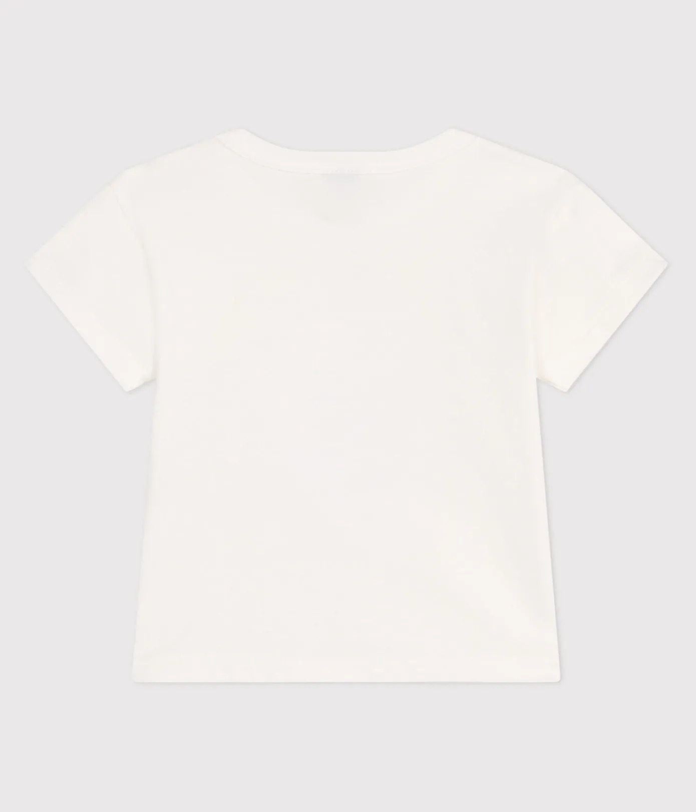 Petit Bateau T-Shirts, Oberteile*Kurzärmeliges Baby-T-Shirt aus einfarbiger Baumwolle weiss MARSHMALLOW