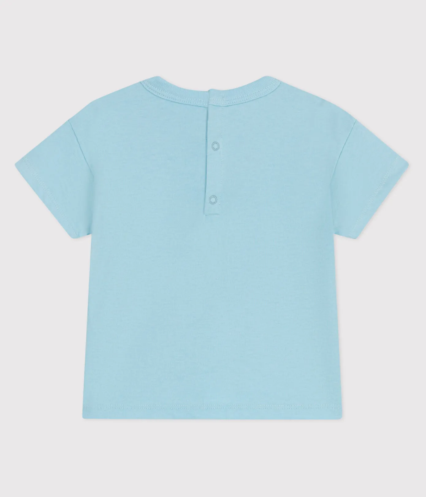 Petit Bateau T-Shirts, Oberteile*Kurzärmeliges Baby-T-Shirt aus einfarbiger Baumwolle blau AQUATIC
