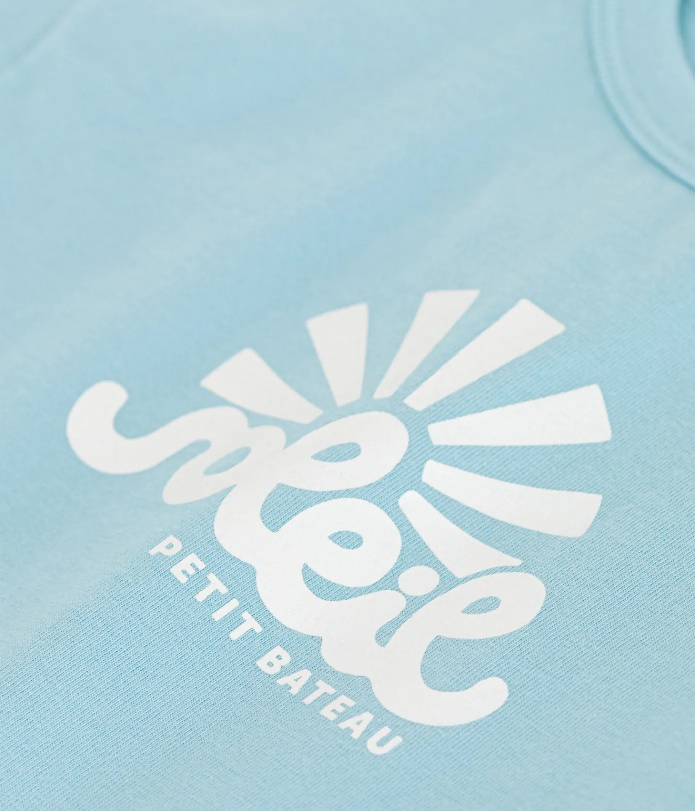 Petit Bateau T-Shirts, Oberteile*Kurzärmeliges Baby-T-Shirt aus einfarbiger Baumwolle blau AQUATIC