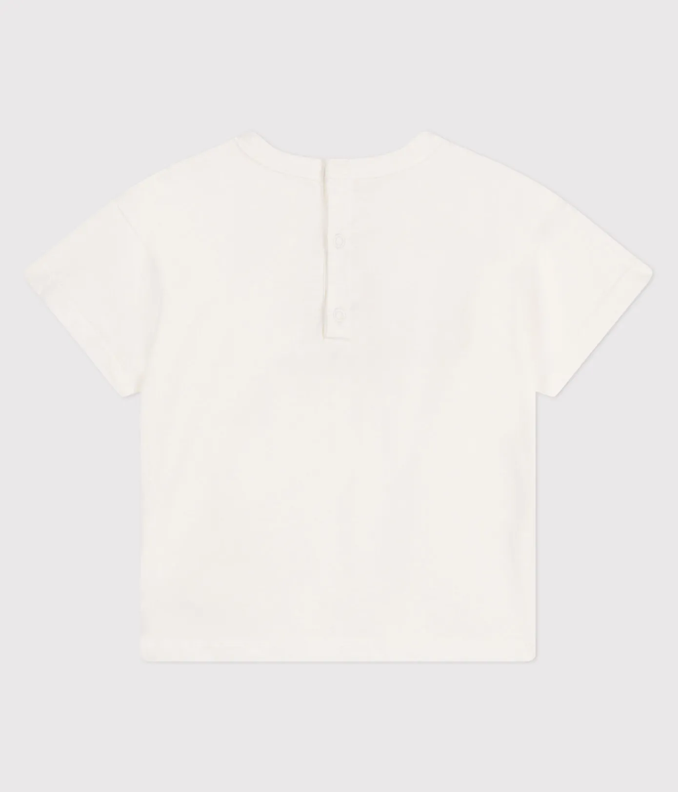 Petit Bateau T-Shirts, Oberteile*Kurzärmeliges Baby-T-Shirt aus einfarbiger Baumwolle weiss MARSHMALLOW