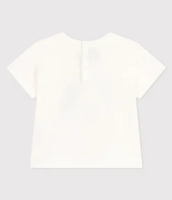 Petit Bateau T-Shirts, Oberteile*Kurzärmeliges Baby-T-Shirt aus leichtem Jersey weiss MARSHMALLOW