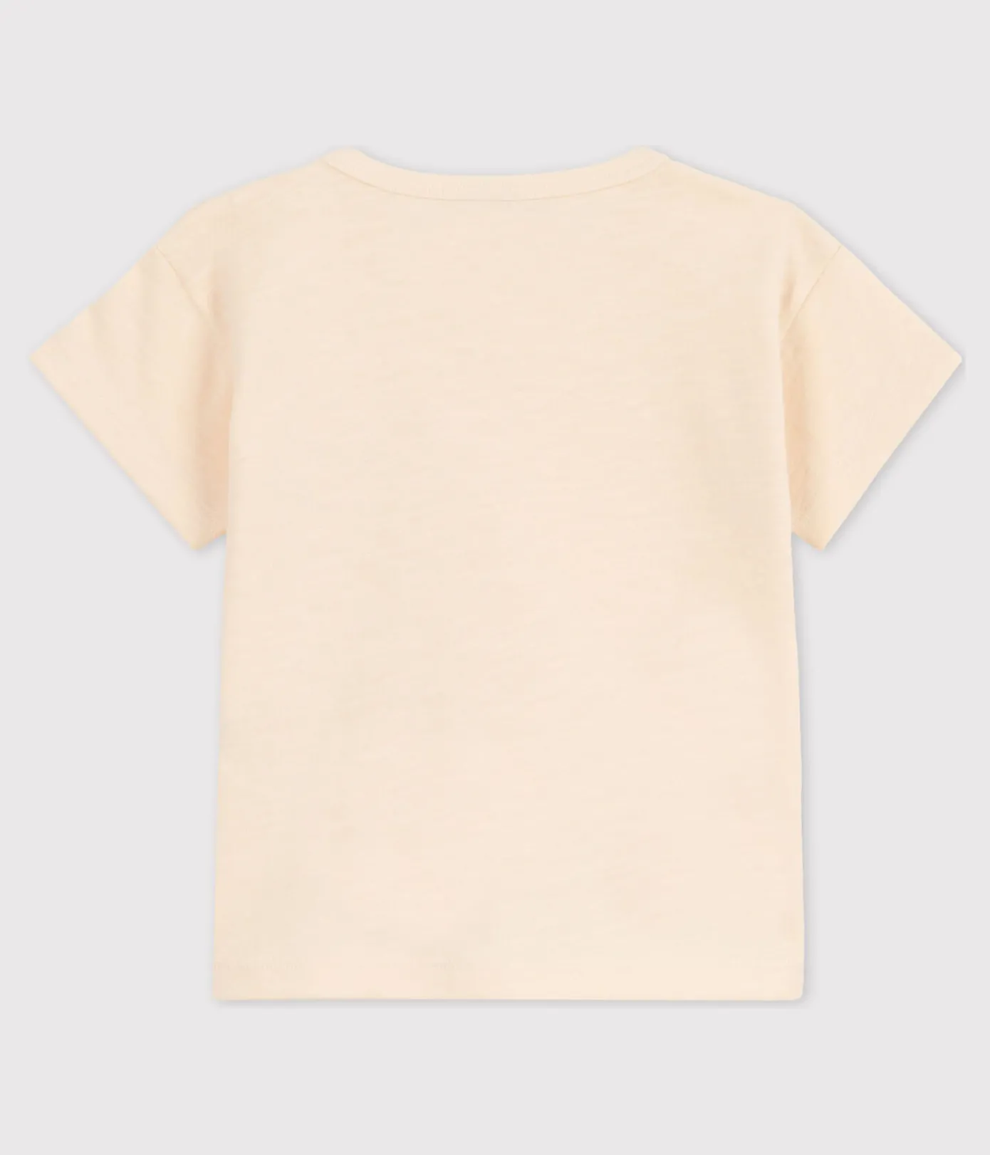 Petit Bateau T-Shirts, Oberteile*Kurzärmeliges Baby-T-Shirt aus geflammtem Jersey. naturfarben AVALANCHE