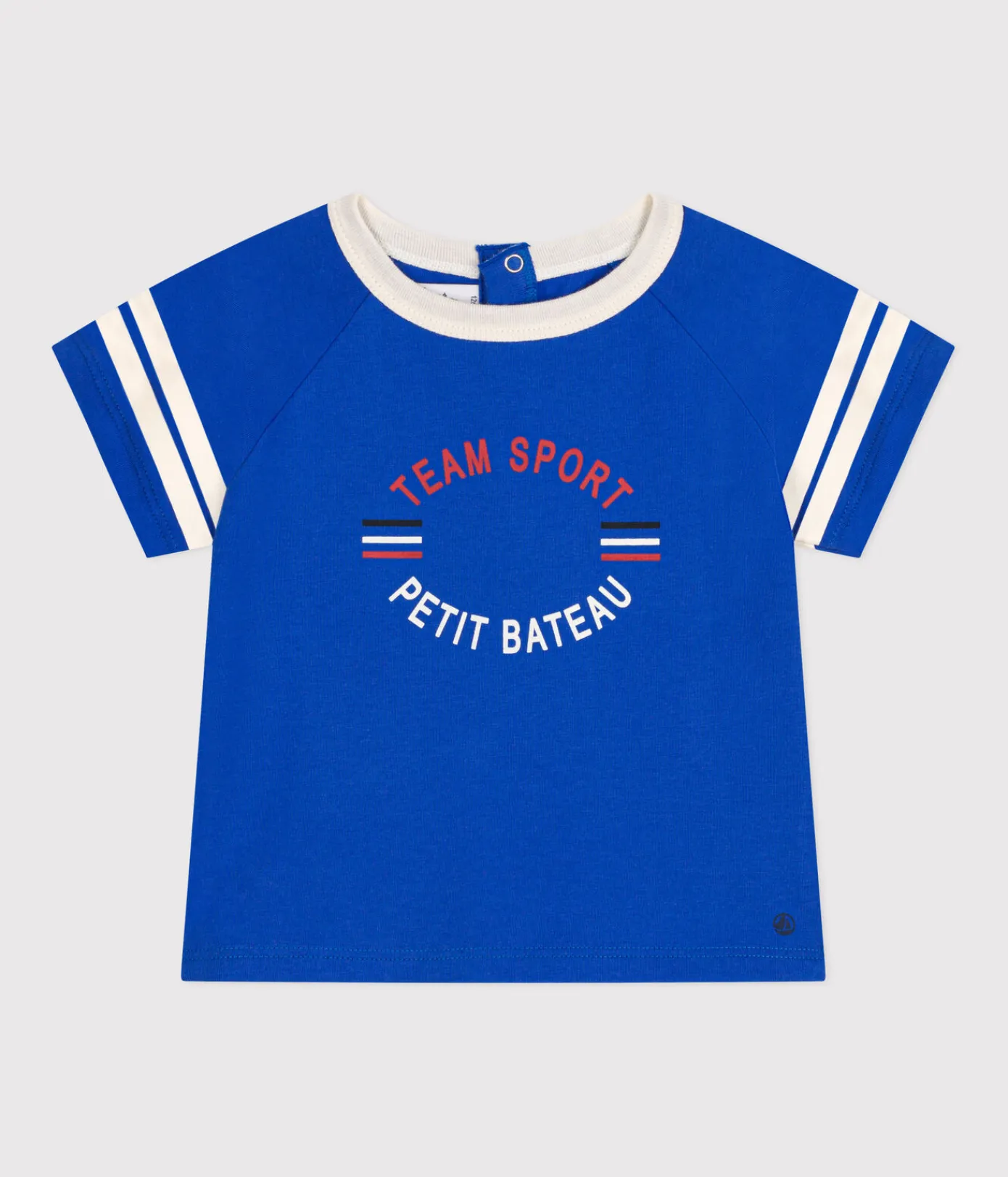 Petit Bateau T-Shirts, Oberteile*Kurzärmeliges Baby-T-Shirt aus feinem Jersey blau CALVIN