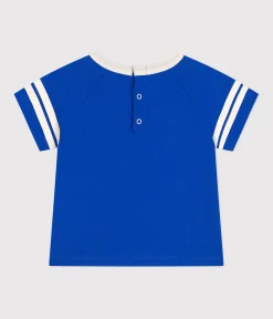 Petit Bateau T-Shirts, Oberteile*Kurzärmeliges Baby-T-Shirt aus feinem Jersey blau CALVIN