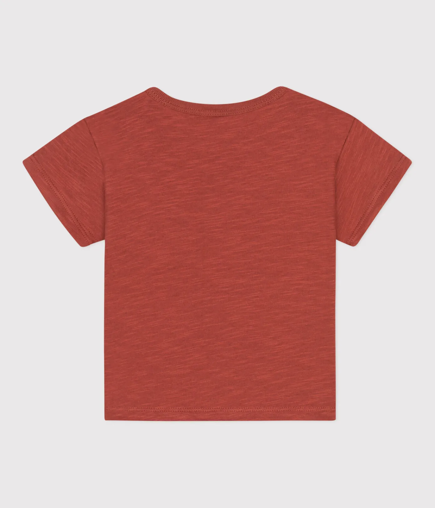 Petit Bateau T-Shirts, Oberteile*Kurzärmeliges Baby-T-Shirt aus geflammtem Jersey braun FAMEUX