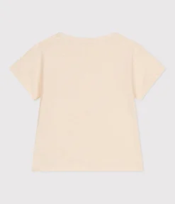 Petit Bateau T-Shirts, Oberteile*Kurzärmeliges Baby-T-Shirt aus geflammtem Jersey naturfarben AVALANCHE