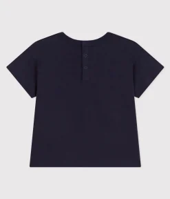 Petit Bateau T-Shirts, Oberteile*Kurzärmeliges Baby-T-Shirt aus leichtem Jersey blau SMOKING