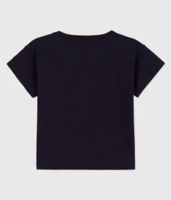 Petit Bateau T-Shirts, Oberteile*Kurzärmeliges Baby-T-Shirt aus geflammtem Jersey. blau SMOKING