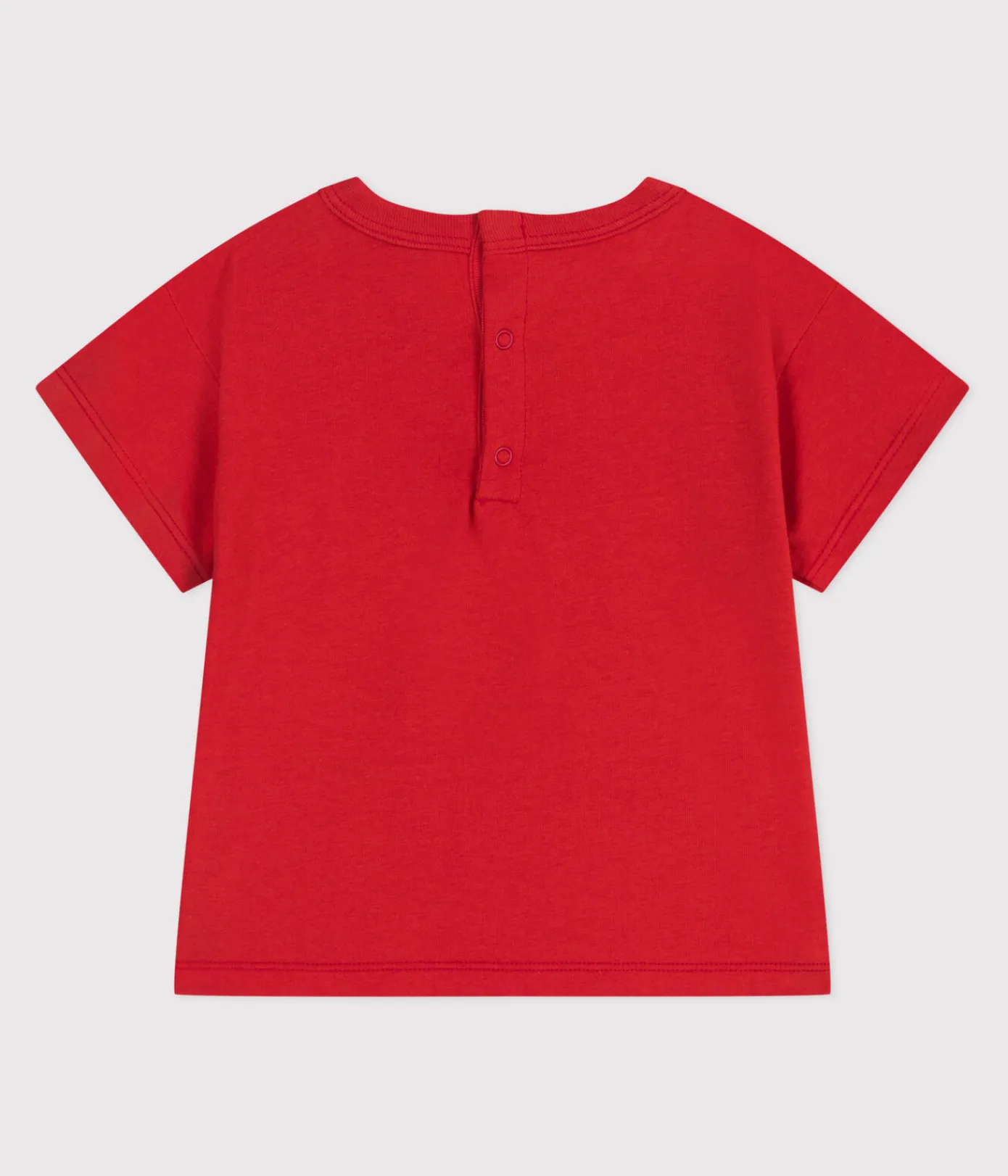 Petit Bateau T-Shirts, Oberteile*Kurzärmeliges Baby-T-Shirt aus einfarbiger Baumwolle ROT AURORA