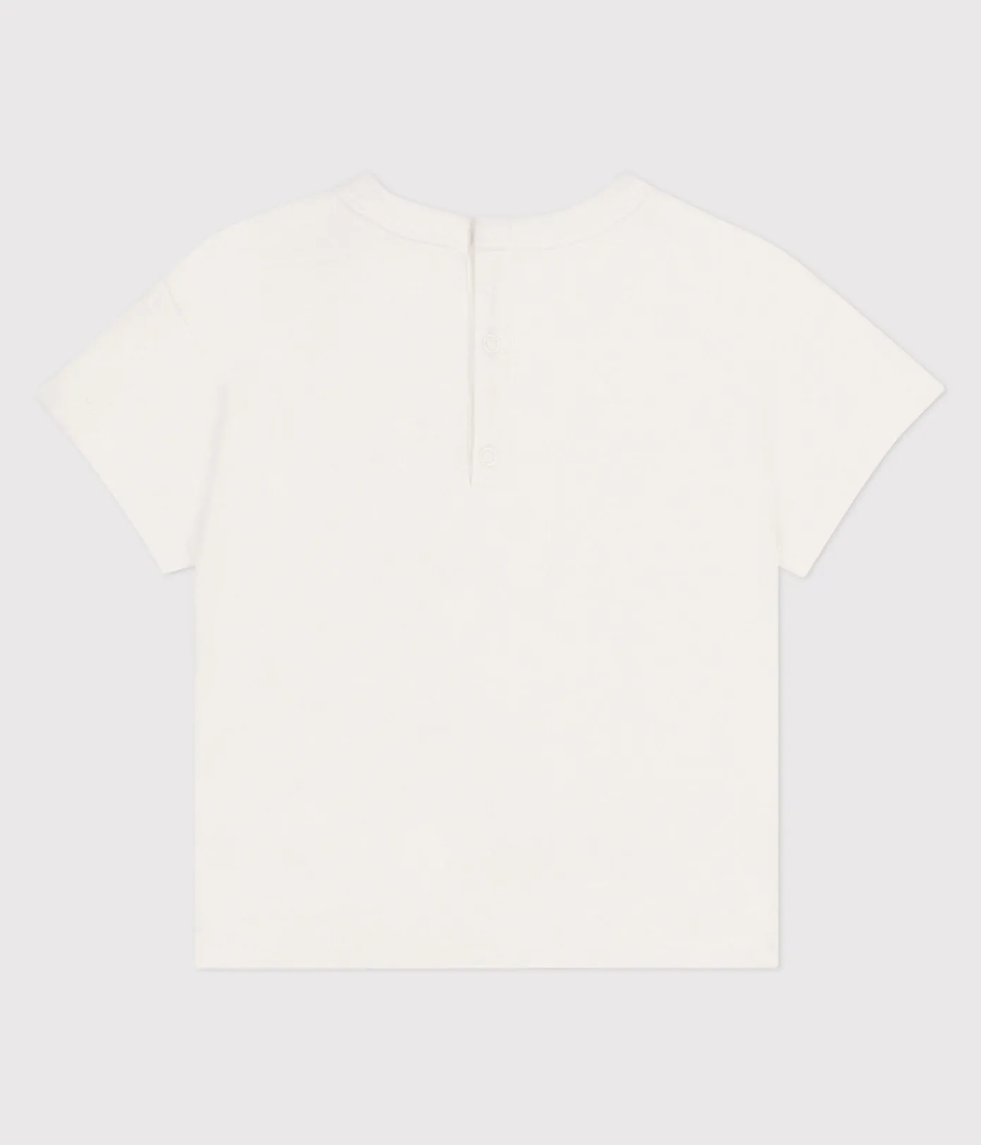 Petit Bateau T-Shirts, Oberteile*Kurzärmeliges Baby-T-Shirt aus einfarbiger Baumwolle blau MARSHMALLOW/ PORCELANA