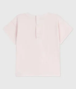 Petit Bateau T-Shirts, Oberteile*Kurzärmeliges Baby-T-Shirt aus einfarbiger Baumwolle rosa FLEUR